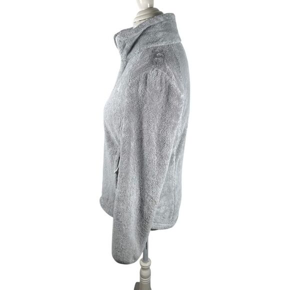 The North Face Osito Fleece Full Zip Jacket Light gray Plush Womens size S - Picture 2 of 10